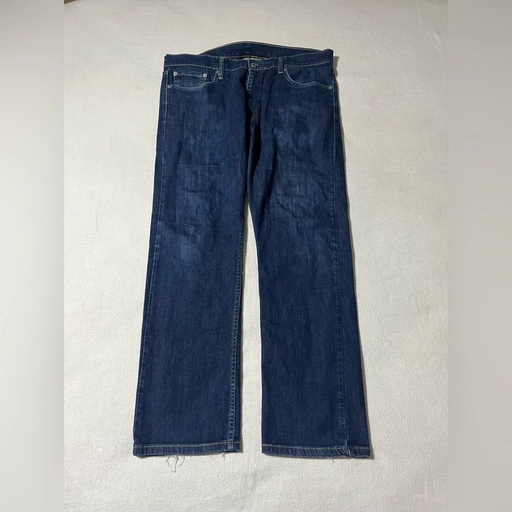 Levis 513 Mens 36x29 Slim Straight Blue‎ Denim Jeans